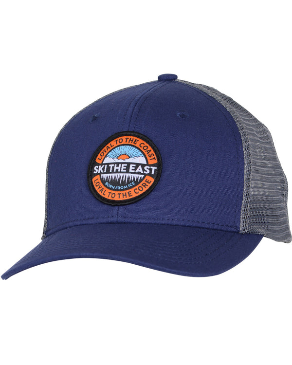 Core Canvas Trucker Hat Navy Ski The East