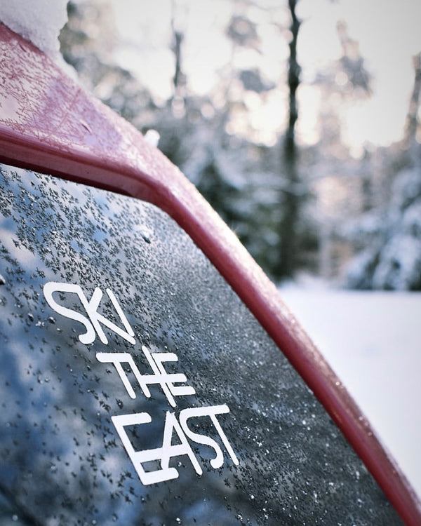 Classic XL Die-Cut Sticker Pack - Text - White - Ski The East