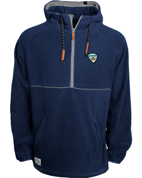 Trekker Half Zip Hooded Fleece - Navy