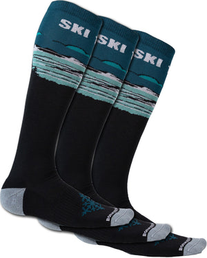 Upslope Lightweight Ski Socks 3 Pack - Dawn Patrol