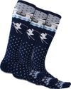 Upslope Lightweight Ski Socks 3 Pack - Double Diamond