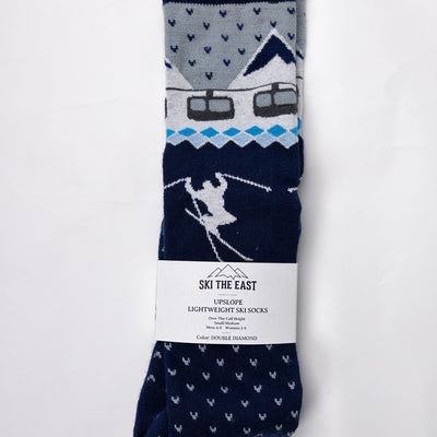 Upslope Lightweight Ski Socks 3 Pack - Double Diamond