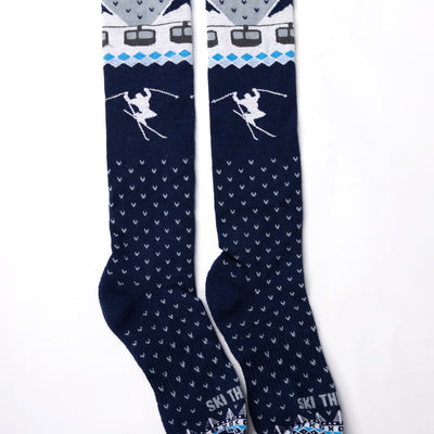 Upslope Lightweight Ski Socks 3 Pack - Double Diamond