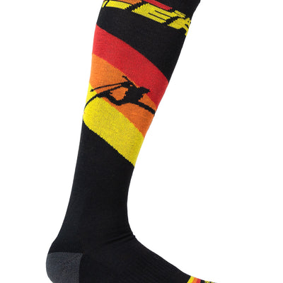 Upslope Lightweight Ski Socks 3 Pack - Night Speed