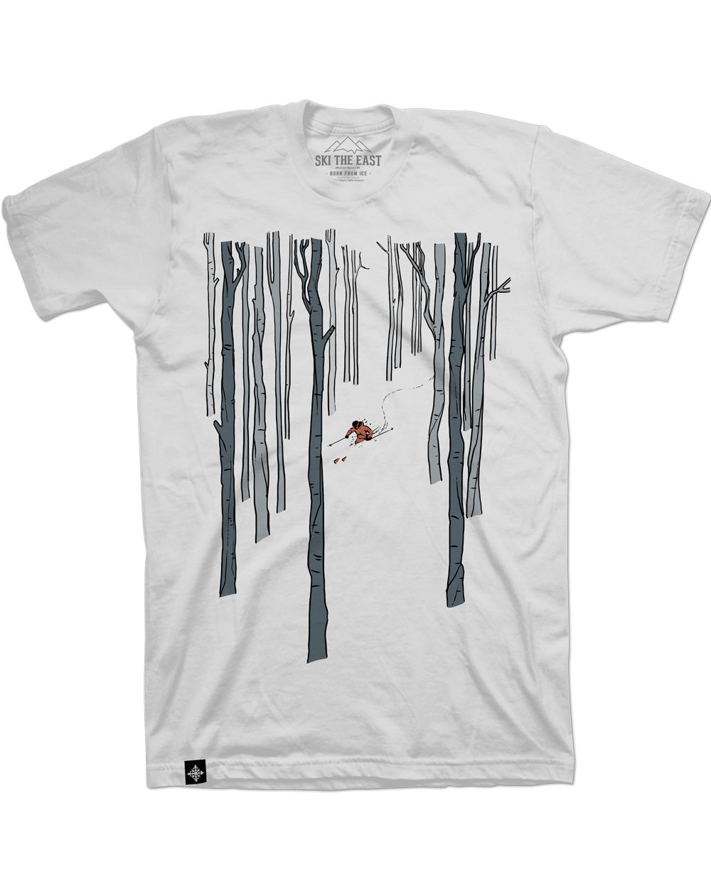 Paradise Tee Powder White Ski The East