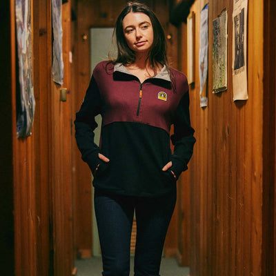 Women's Waterford Quarter Zip - Burgundy