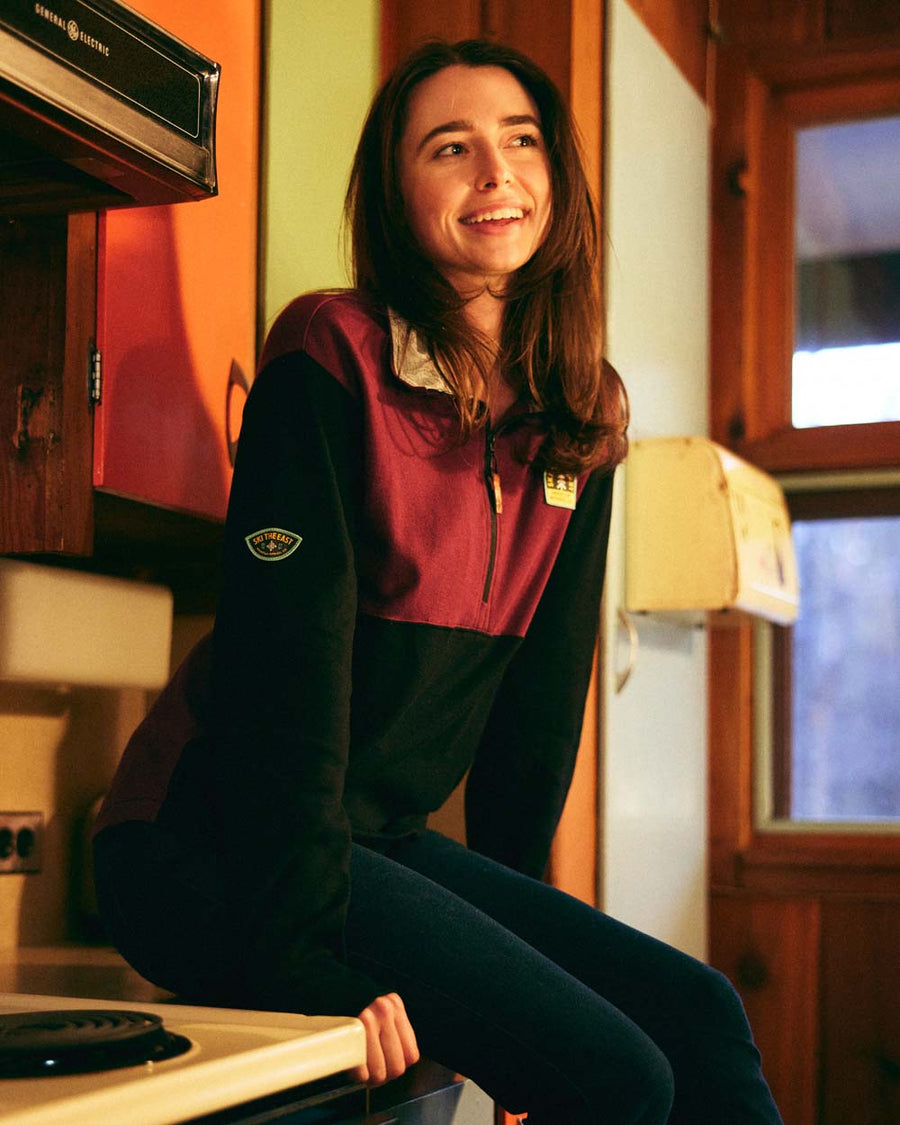 Women's Waterford Quarter Zip - Burgundy