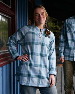 Women's Malo Pullover Flannel - Mountain Moon