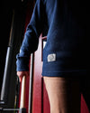 Women's Core Waffle Crew - Navy