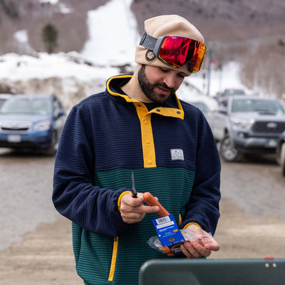 Snowden Half Snap Tech Fleece - Navy/Pine