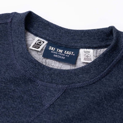 Women's Core Waffle Crew - Navy