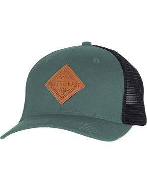 Born From Ice Canvas Trucker Hat - Pine