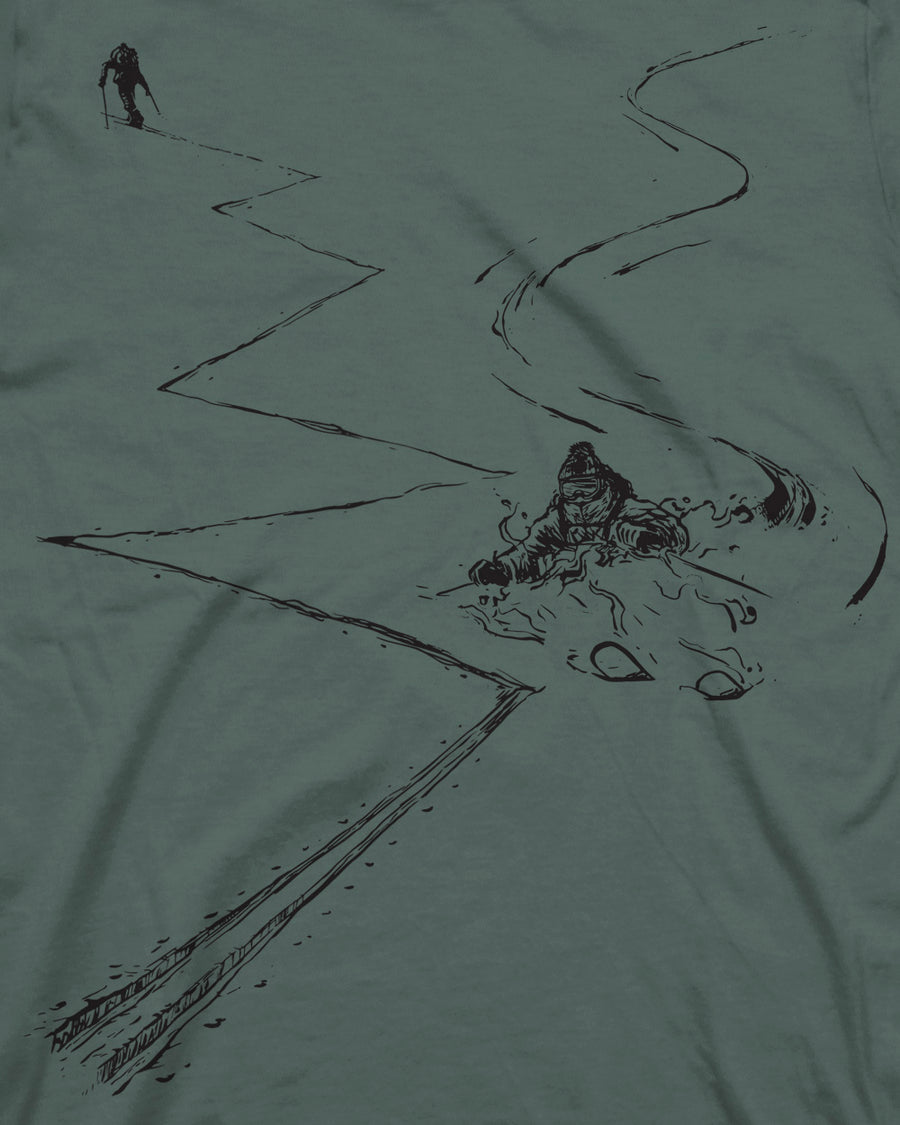 Earn Your Turns Tee - Pine