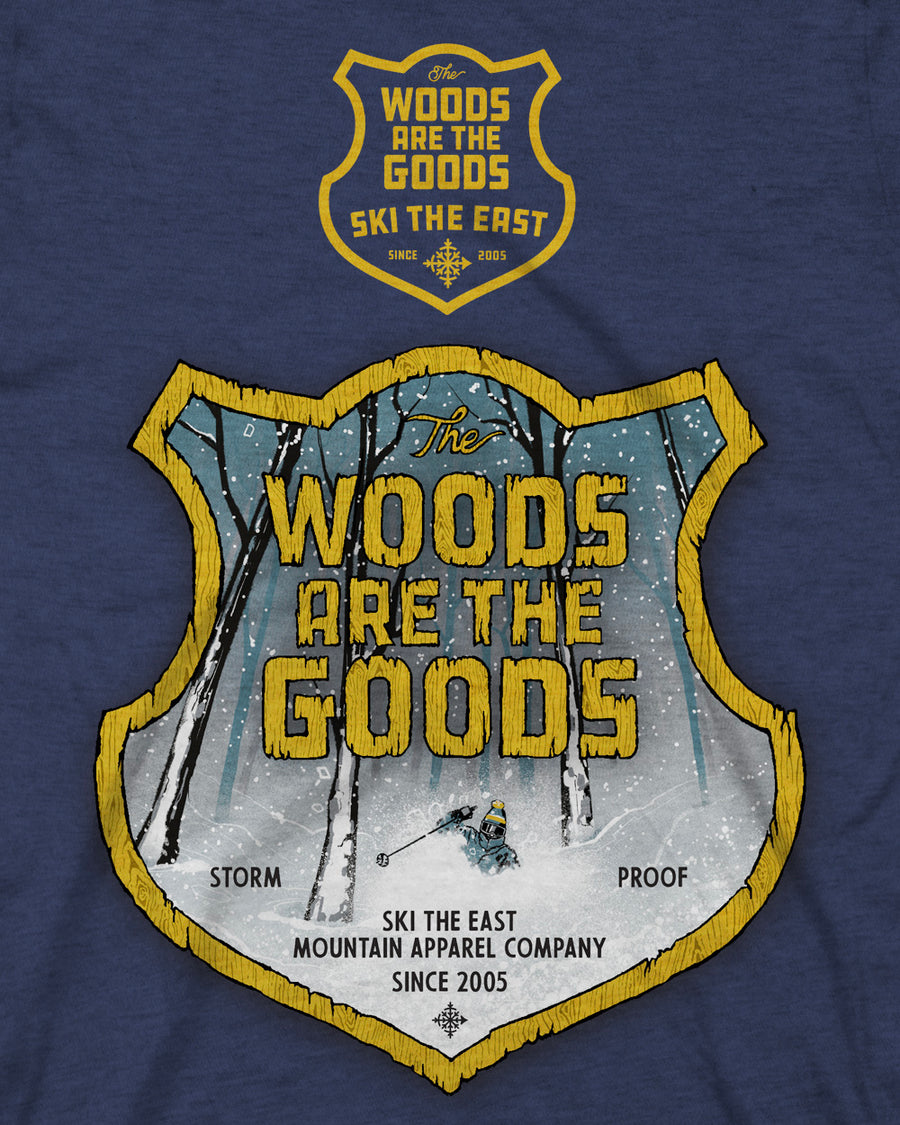 Woods Are The Goods Tee - Navy