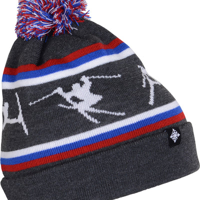 Big Air Pom Beanie - Charcoal