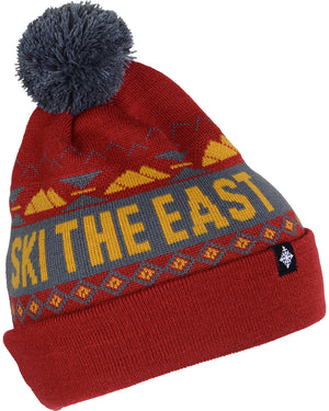 Powder Day Pom Beanie - Campfire